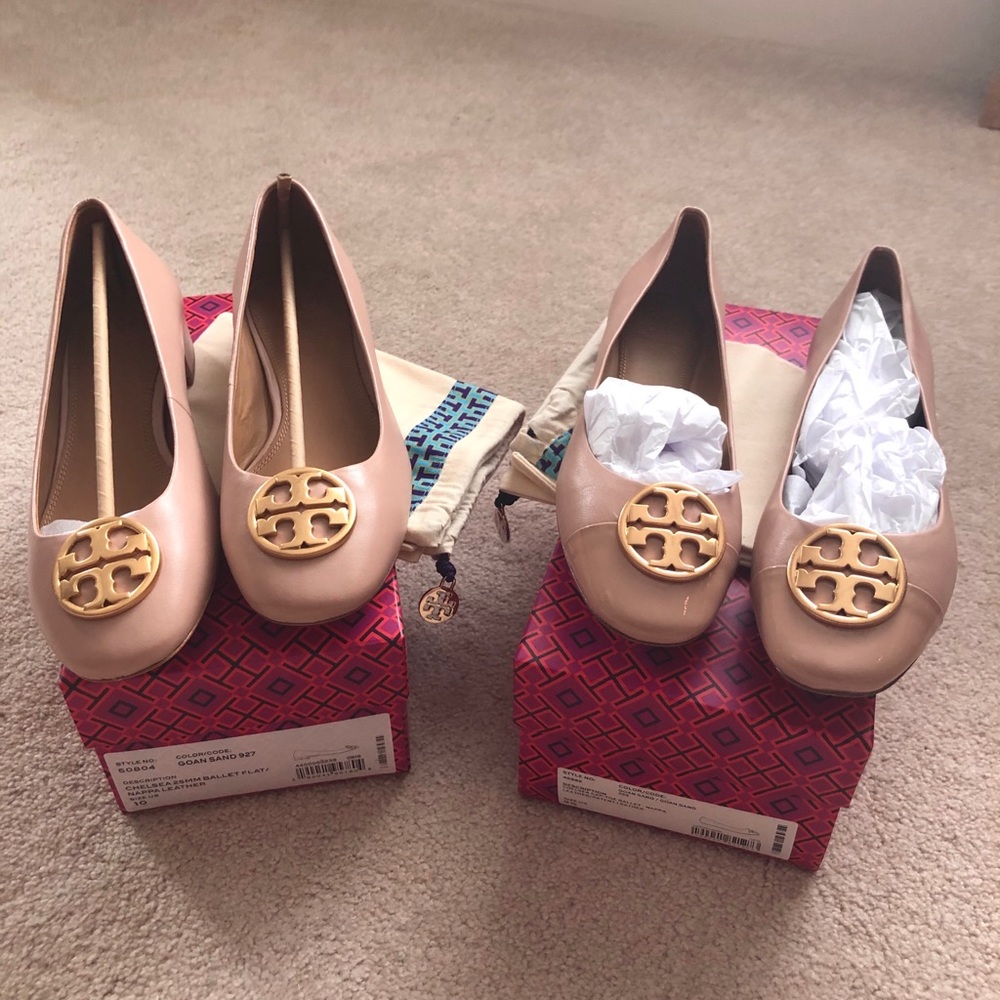 Tory Burch Chelsea flats sizes 9.5 and 10